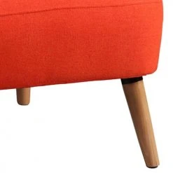 Altobuy Fauteuils Fauteuil Rembourré Tissu Orange -Fauteuils, poufs et repose-pieds Soldes fauteuil rembourre tissu orange 2
