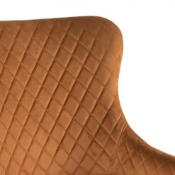 MOYCOR Fauteuils Fauteuil Rembourré Velours Orange -Fauteuils, poufs et repose-pieds Soldes fauteuil rembourre velours orange 4