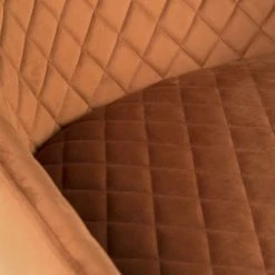 MOYCOR Fauteuils Fauteuil Rembourré Velours Orange -Fauteuils, poufs et repose-pieds Soldes fauteuil rembourre velours orange 5