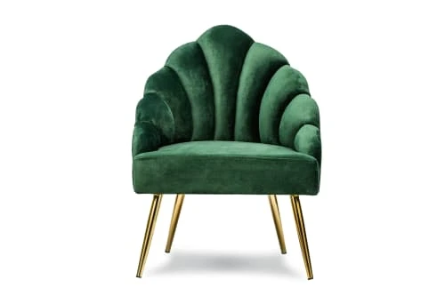 Nordlys Fauteuils Fauteuil Retro En Métal Et Velours Vert 3 Nordlys Fauteuils Fauteuil Retro En Métal Et Velours Vert – Image 3