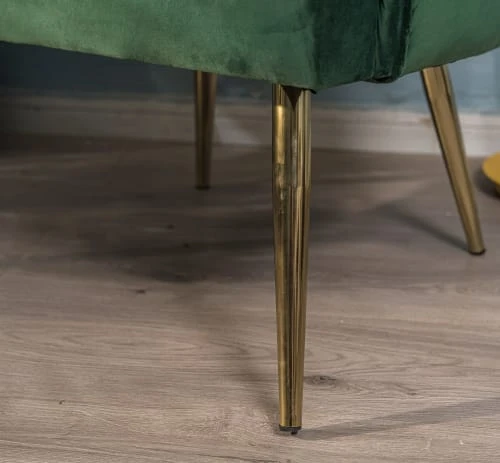 Nordlys Fauteuils Fauteuil Retro En Métal Et Velours Vert 6 Nordlys Fauteuils Fauteuil Retro En Métal Et Velours Vert – Image 6