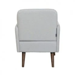 Drawer Fauteuils Fauteuil Rétro En Tissu Chiné Et Pieds Bois Foncé Naturel Chiné -Fauteuils, poufs et repose-pieds Soldes fauteuil retro en tissu chine et pieds bois fonce naturel chine 3