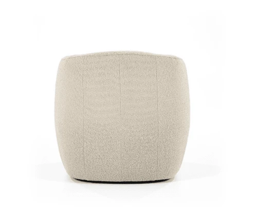 Meubles & Design Fauteuils Fauteuil Rond Avec Accoudoirs En Tissu Beige 5 Meubles & Design Fauteuils Fauteuil Rond Avec Accoudoirs En Tissu Beige – Image 5