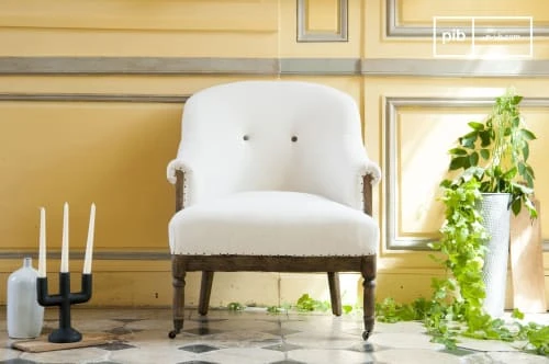 PIB Fauteuils Fauteuil Rond En Tissu Beige 3 PIB Fauteuils Fauteuil Rond En Tissu Beige – Image 3