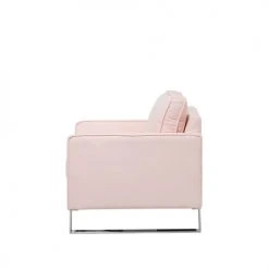 Beliani Fauteuils Fauteuil Rose -Fauteuils, poufs et repose-pieds Soldes fauteuil rose 3