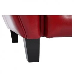 Rendez Vous Déco Fauteuils Fauteuil Rouge En Croute De Cuir Enduite 11 Rendez Vous Déco Fauteuils Fauteuil Rouge En Croute De Cuir Enduite -Fauteuils, poufs et repose-pieds Soldes fauteuil rouge en croute de cuir enduite 5