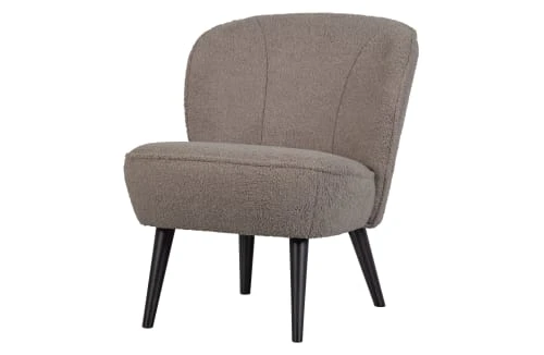 Woood Fauteuils Fauteuil Salon En Tissu Super Doux Boue 2 Woood Fauteuils Fauteuil Salon En Tissu Super Doux Boue – Image 2