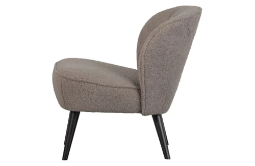 Woood Fauteuils Fauteuil Salon En Tissu Super Doux Boue 3 Woood Fauteuils Fauteuil Salon En Tissu Super Doux Boue – Image 3