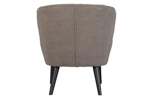 Woood Fauteuils Fauteuil Salon En Tissu Super Doux Boue 4 Woood Fauteuils Fauteuil Salon En Tissu Super Doux Boue – Image 4