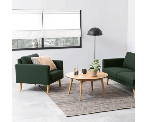 Meubles & Design Fauteuils Fauteuil Scandinave En Tissu Pieds Bois 2 Meubles & Design Fauteuils Fauteuil Scandinave En Tissu Pieds Bois – Image 2