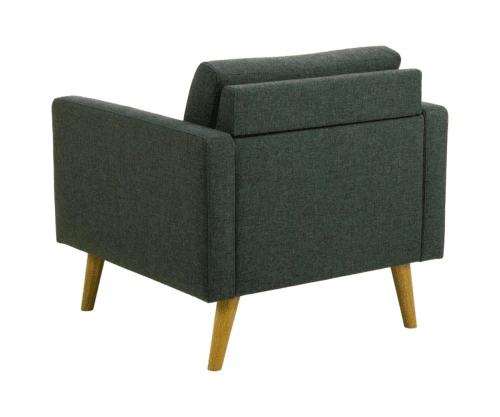 Meubles & Design Fauteuils Fauteuil Scandinave En Tissu Pieds Bois 4 Meubles & Design Fauteuils Fauteuil Scandinave En Tissu Pieds Bois – Image 4