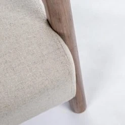 Mathi Design Fauteuils Fauteuil Scandinave Tissu Crème -Fauteuils, poufs et repose-pieds Soldes fauteuil scandinave tissu creme 3