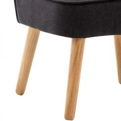 Moloo Fauteuils Fauteuil Scandinave Tissu Gris Pieds Bois -Fauteuils, poufs et repose-pieds Soldes fauteuil scandinave tissu gris pieds bois 11