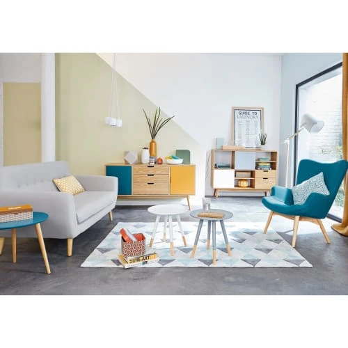 Maisons Du Monde Fauteuils Fauteuil Style Scandinave Bleu Pétrole 6 Maisons Du Monde Fauteuils Fauteuil Style Scandinave Bleu Pétrole – Image 6