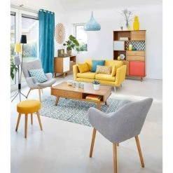 Maisons Du Monde Fauteuils Fauteuil Style Scandinave Gris Clair -Fauteuils, poufs et repose-pieds Soldes fauteuil style scandinave gris clair 1000 15 35 138820 11