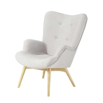 Maisons Du Monde Fauteuils Fauteuil à Bouclettes Blanches 5 Maisons Du Monde Fauteuils Fauteuil à Bouclettes Blanches – Image 5