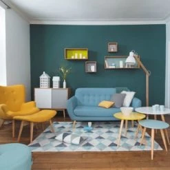 Maisons Du Monde Fauteuils Fauteuil Style Scandinave Jaune -Fauteuils, poufs et repose-pieds Soldes fauteuil style scandinave jaune 1000 3 40 138825 12