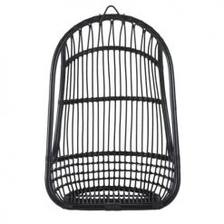 Maisons Du Monde Fauteuils Suspendus Fauteuil Suspendu Cannage En Rotin Noir -Fauteuils, poufs et repose-pieds Soldes fauteuil suspendu cannage en rotin noir 1000 16 19 209898 4