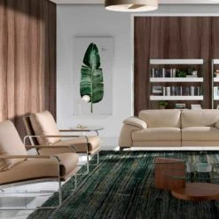 Angel Cerda Fauteuils Fauteuil Tapissé En éco-cuir Avec Structure En Acier Inoxydable -Fauteuils, poufs et repose-pieds Soldes fauteuil tapisse en eco cuir avec structure en acier inoxydable 3