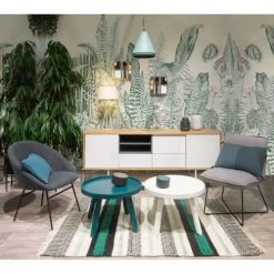 Zago Fauteuils Fauteuil Tissu Et Métal Gris Clair Design -Fauteuils, poufs et repose-pieds Soldes fauteuil tissu et metal gris clair design 2