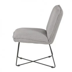 Zago Fauteuils Fauteuil Tissu Et Métal Gris Clair Design -Fauteuils, poufs et repose-pieds Soldes fauteuil tissu et metal gris clair design 4