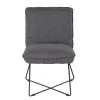 Zago Fauteuils Fauteuil Tissu Et Métal Gris Foncé Design