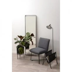 Zago Fauteuils Fauteuil Tissu Et Métal Gris Foncé Design -Fauteuils, poufs et repose-pieds Soldes fauteuil tissu et metal gris fonce design 2