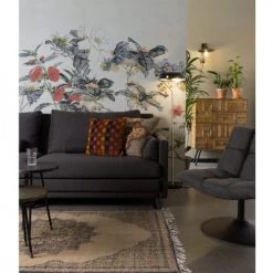 Dutchbone Fauteuils Fauteuil Tissu Pivotant Lounge Gris Anthracite -Fauteuils, poufs et repose-pieds Soldes fauteuil tissu pivotant lounge gris anthracite 3