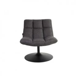 Dutchbone Fauteuils Fauteuil Tissu Pivotant Lounge Gris Anthracite -Fauteuils, poufs et repose-pieds Soldes fauteuil tissu pivotant lounge gris anthracite 4