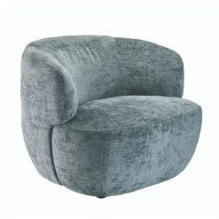 Signature Fauteuils Fauteuil Ultra Moelleux Avec Structure Métal Bleu Océan - L83 Cm -Fauteuils, poufs et repose-pieds Soldes fauteuil ultra moelleux avec structure metal bleu ocean l83 cm 2