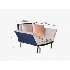 Artecosy Fauteuils Fauteuil Velours Et Métal Noir Beige -Fauteuils, poufs et repose-pieds Soldes fauteuil velours et metal noir beige 5