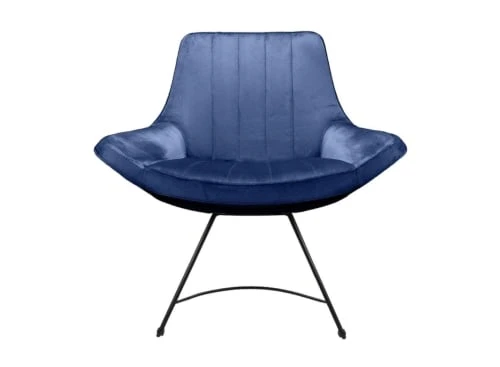 Artecosy Fauteuils Fauteuil Velours Et Métal Noir Bleu 1 Artecosy Fauteuils Fauteuil Velours Et Métal Noir Bleu