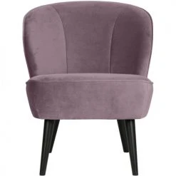 Woood Fauteuils Fauteuil Velours Lila