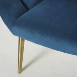 Maisons Du Monde Fauteuils Fauteuil Vintage Bleu Canard -Fauteuils, poufs et repose-pieds Soldes fauteuil vintage bleu canard 1000 1 4 187579 5