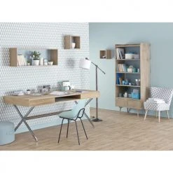 Maisons Du Monde Fauteuils Fauteuil Vintage En Coton à Motifs Gris Et Blancs -Fauteuils, poufs et repose-pieds Soldes fauteuil vintage en coton a motifs gris et blancs 1000 14 10 138836 3