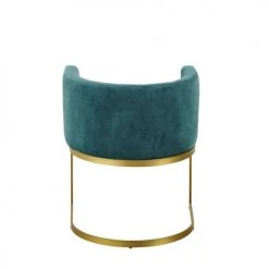 Maisons Du Monde Assises Fauteuil Vintage En Velours Bleu Canard -Fauteuils, poufs et repose-pieds Soldes fauteuil vintage en velours bleu canard 1000 13 22 187761 5