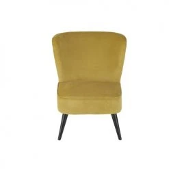 Maisons Du Monde Fauteuils Fauteuil Vintage En Velours Jaune -Fauteuils, poufs et repose-pieds Soldes fauteuil vintage en velours jaune 1000 2 8 209272 2