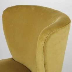 Maisons Du Monde Fauteuils Fauteuil Vintage En Velours Jaune -Fauteuils, poufs et repose-pieds Soldes fauteuil vintage en velours jaune 1000 2 8 209272 4