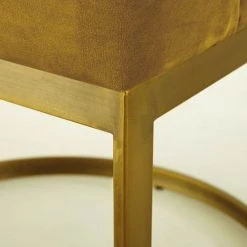 Maisons Du Monde Assises Fauteuil Vintage En Velours Jaune Moutarde -Fauteuils, poufs et repose-pieds Soldes fauteuil vintage en velours jaune moutarde 1000 14 13 187014 3