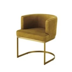 Maisons Du Monde Fauteuils Fauteuil En Velours Noir Et Métal Coloris Laiton -Fauteuils, poufs et repose-pieds Soldes fauteuil vintage en velours jaune moutarde requiem 1000 14 13 187014 1