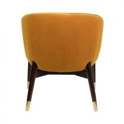 Dutchbone Fauteuils Fauteuil Vintage En Velours Ocre -Fauteuils, poufs et repose-pieds Soldes fauteuil vintage en velours ocre 5
