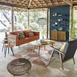 Maisons Du Monde Fauteuils Fauteuil Vintage Gris Anthracite -Fauteuils, poufs et repose-pieds Soldes fauteuil vintage gris anthracite 1000 6 11 176024 3