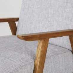 Maisons Du Monde Fauteuils Fauteuil Vintage Gris Clair -Fauteuils, poufs et repose-pieds Soldes fauteuil vintage gris clair 1000 11 11 216081 3