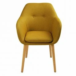 Maisons Du Monde Assises Fauteuil Vintage Jaune Olive -Fauteuils, poufs et repose-pieds Soldes fauteuil vintage jaune olive 1000 5 37 166333 2