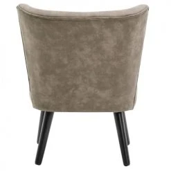 Moloo Fauteuils Fauteuil Vintage Marron Clair Pieds Bois Noir(x2) -Fauteuils, poufs et repose-pieds Soldes fauteuil vintage marron clair pieds bois noir x2 2