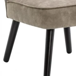 Moloo Fauteuils Fauteuil Vintage Marron Clair Pieds Bois Noir(x2) -Fauteuils, poufs et repose-pieds Soldes fauteuil vintage marron clair pieds bois noir x2 5