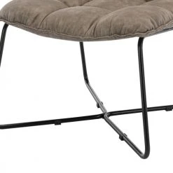 Moloo Fauteuils Fauteuil Vintage Marron Clair Pieds Métal Noir -Fauteuils, poufs et repose-pieds Soldes fauteuil vintage marron clair pieds metal noir 5