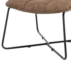 Moloo Fauteuils Fauteuil Vintage Marron Pieds Métal Noir(x2) -Fauteuils, poufs et repose-pieds Soldes fauteuil vintage marron pieds metal noir x2 5