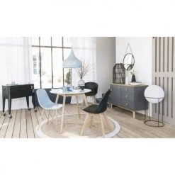 Maisons Du Monde Assises Fauteuil Vintage Noir -Fauteuils, poufs et repose-pieds Soldes fauteuil vintage noir 1000 14 1 176219 4
