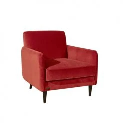 Robin Des Bois Fauteuils Grand Fauteuil En Velours Brique